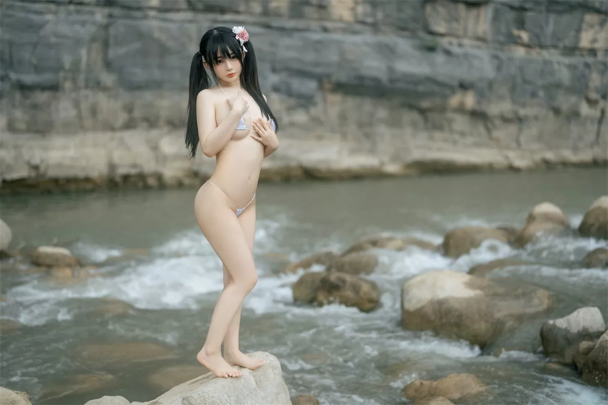 网络美女桜井宁宁和服浴衣主题户外半脱露性感三点式内衣秀豪乳翘臀诱惑写真76P