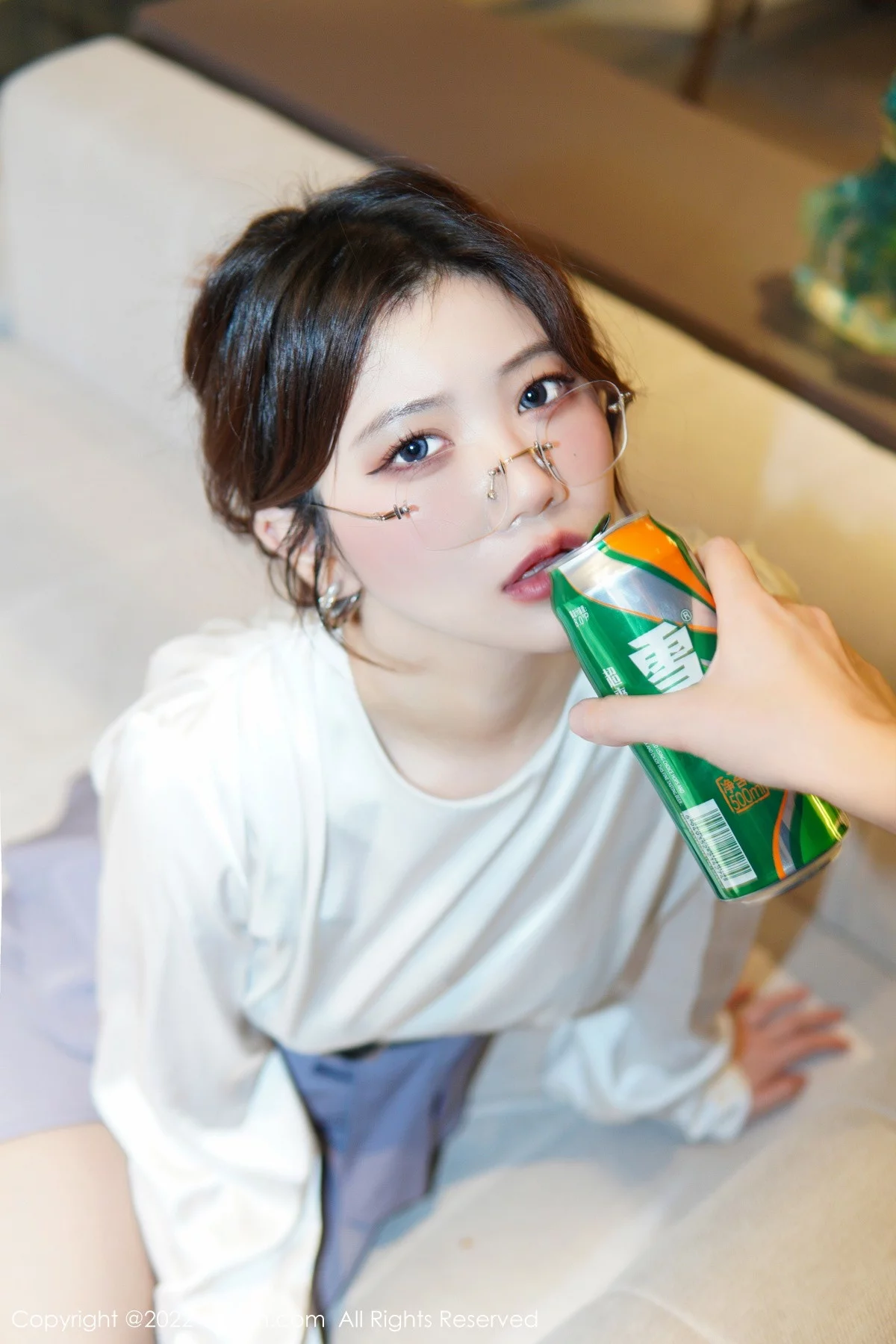 XiuRen第6028期_模特奈奈子醉酒女教师主题半脱露绿灰色蕾丝内衣撩人诱惑写真79P