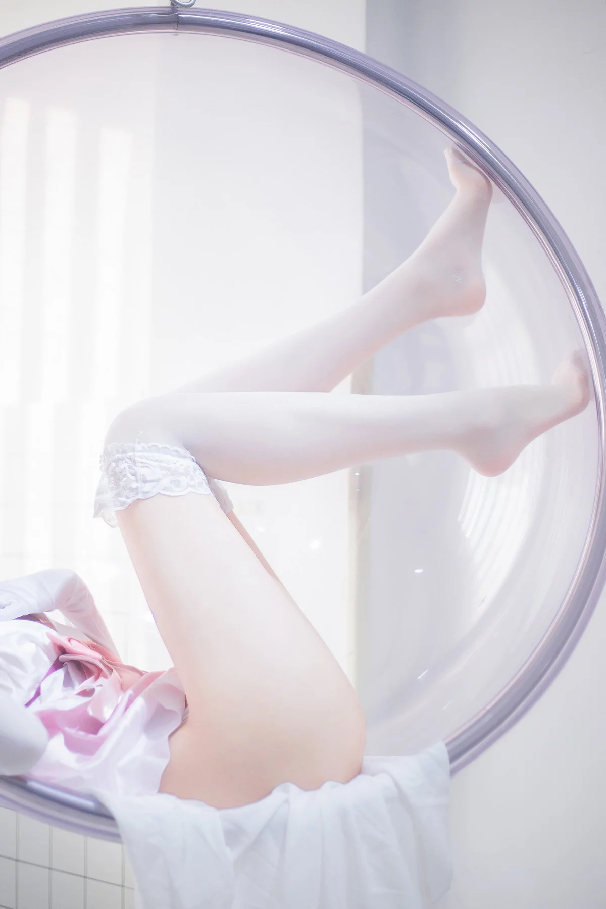 二次元美女宫本樱加藤惠浴室主题私房浴缸白色薄纱配蕾丝袜秀翘臀美腿诱惑写真25P