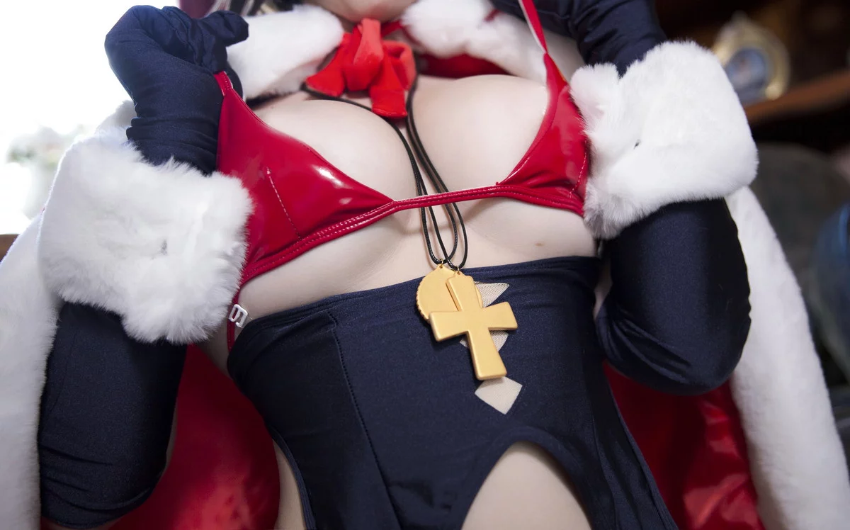 网络美女Meroko_魅瞳魔太郎兔女郎主题性感红色皮质内衣秀丰满身材诱惑写真24P