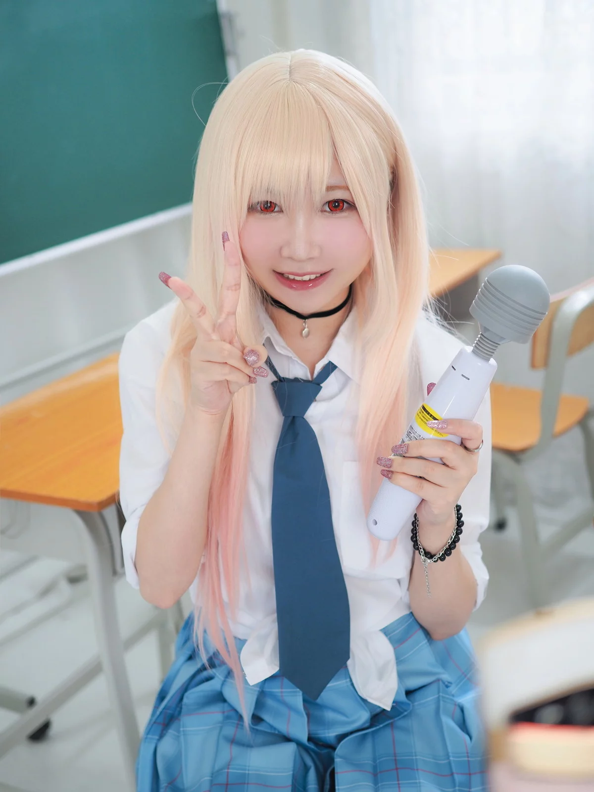 网络美女铭铭Kizami-JK学妹主题教室里脱性感短裙露丁字裤秀翘臀撩人诱惑写真124P
