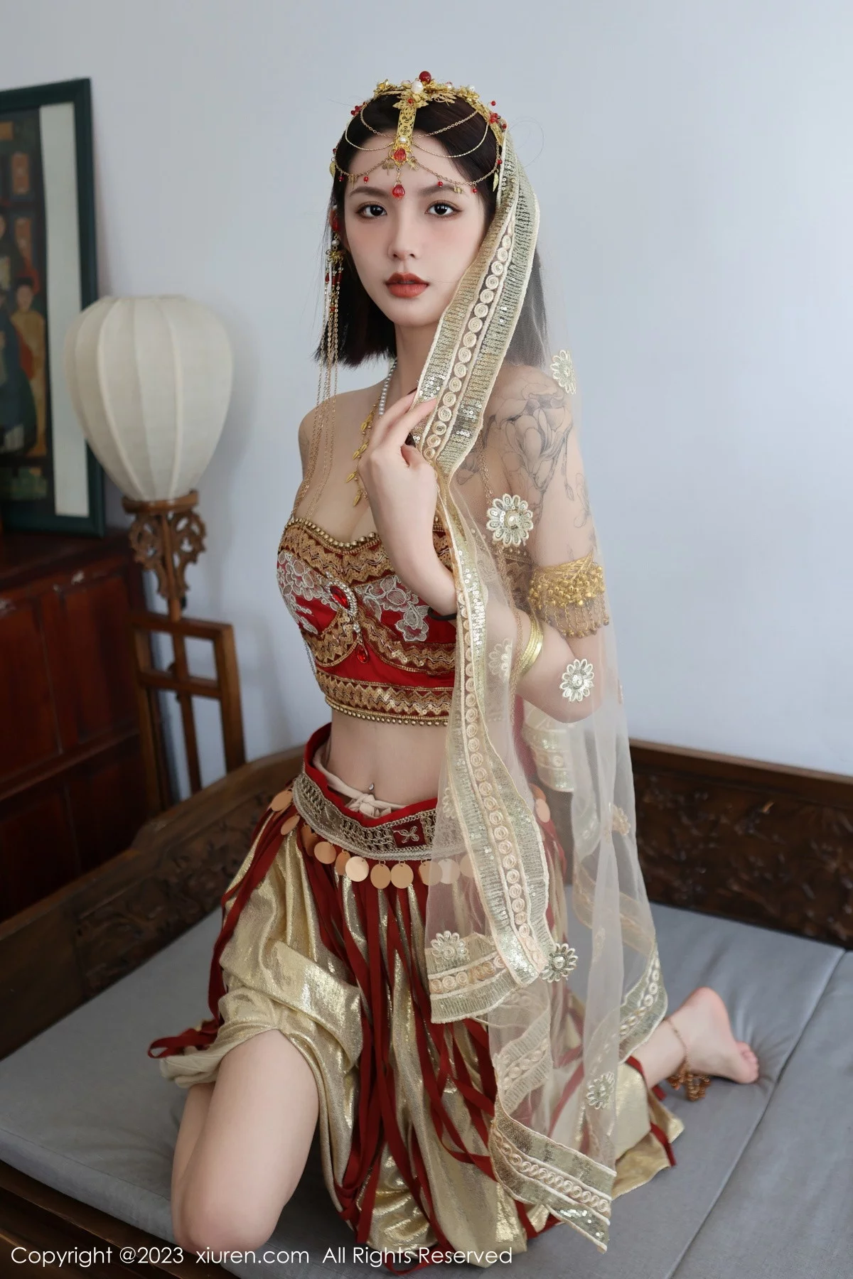 XiuRen第6240期_模特乔一一性感异域风情舞女服饰秀曼妙身姿迷人气质诱惑写真76P