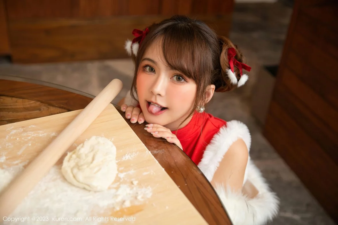 XiuRen第6242期_模特张思允Nice包饺子主题性感喜庆红色服饰秀完美身材诱惑写真73P