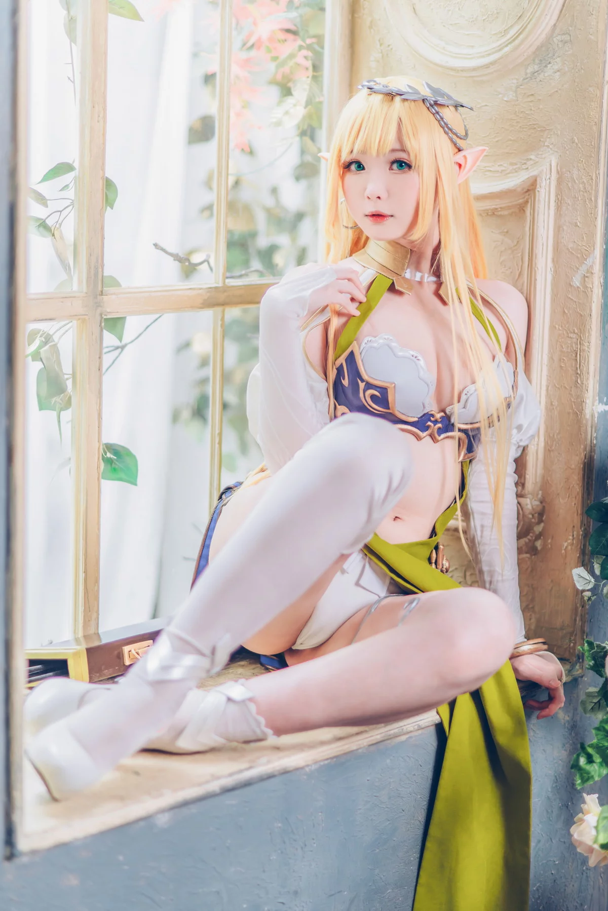 微博妹纸霜月shimo-Elf Village主题性感精灵装扮情趣服饰秀惹火身材诱惑写真99P