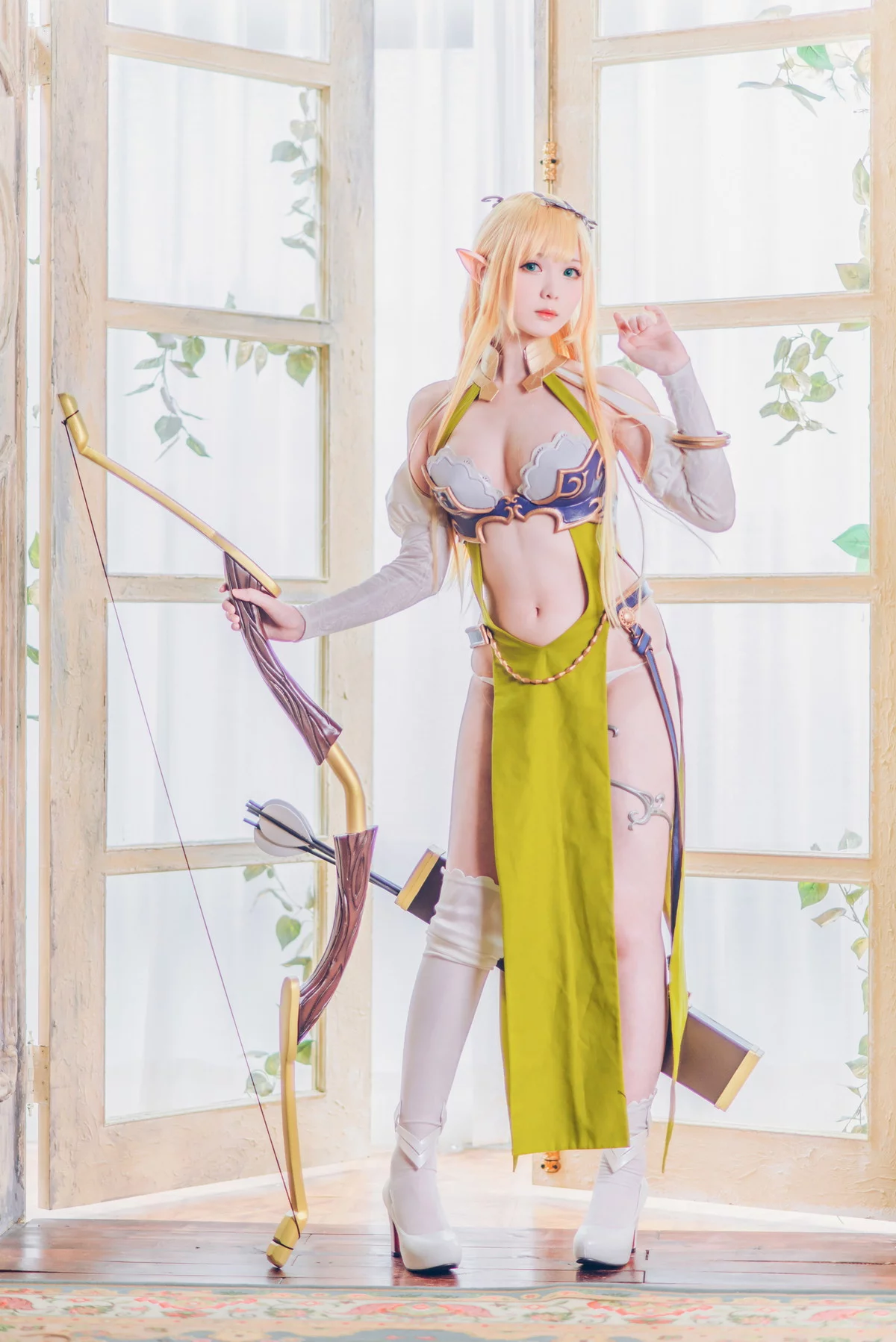 微博妹纸霜月shimo-Elf Village主题性感精灵装扮情趣服饰秀惹火身材诱惑写真99P