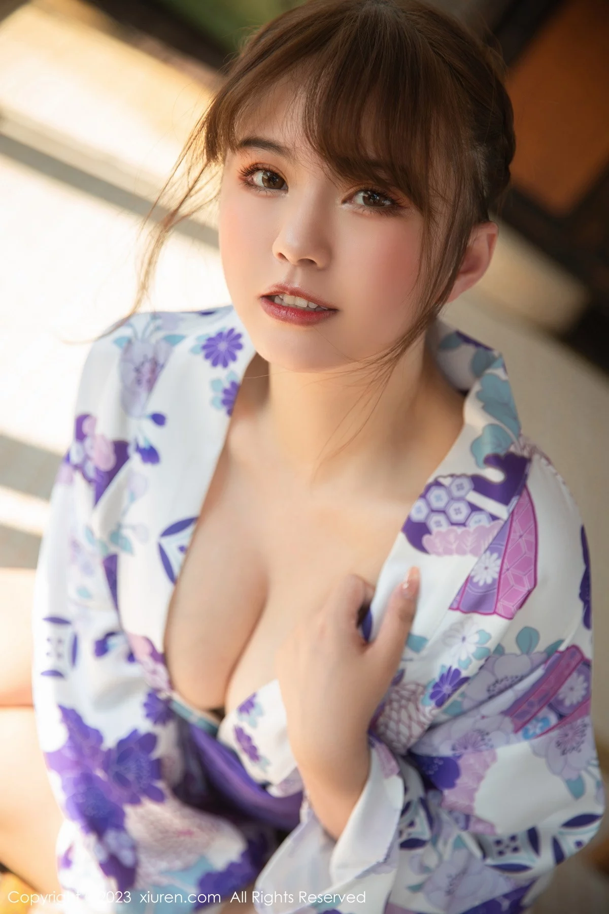 XiuRen第6274期_模特张思允Nice私房性感日式和服半脱露丰满身材撩人诱惑写真82P