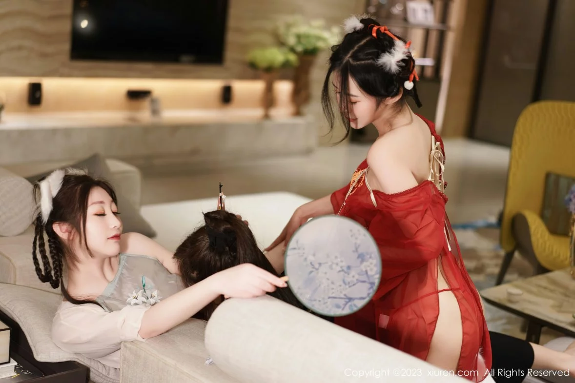 XiuRen第6170期_模特合集女神妲己＆阿姣＆周妍希私房性感古装服饰完美诱惑写真86P