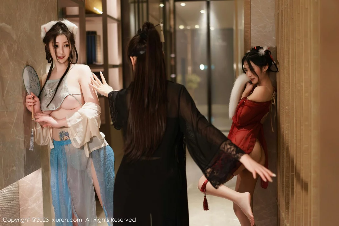 XiuRen第6170期_模特合集女神妲己＆阿姣＆周妍希私房性感古装服饰完美诱惑写真86P