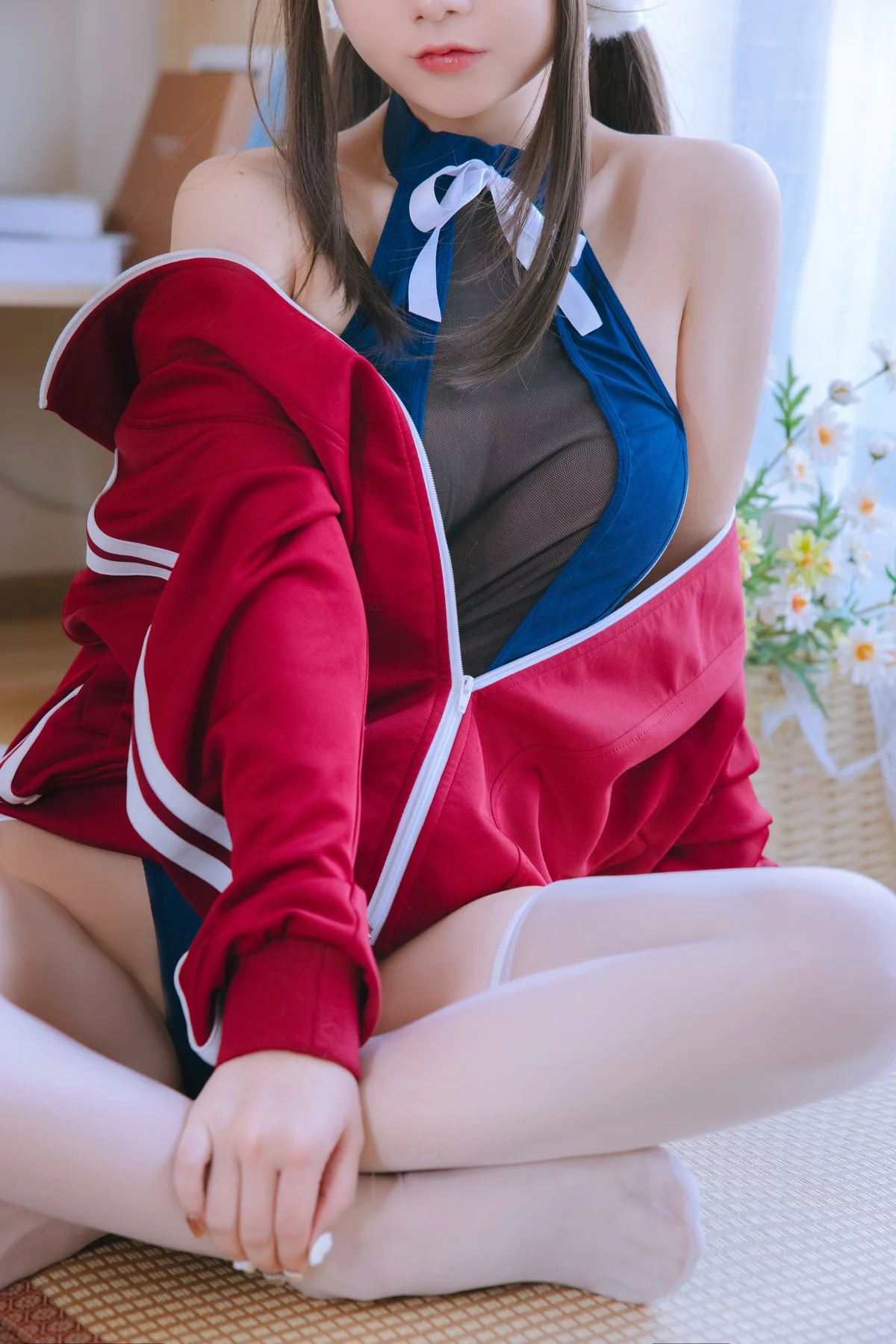Cosplay美女日奈娇网纱死库水主题性感死库水配超薄黑丝秀惹火身材诱惑写真156P