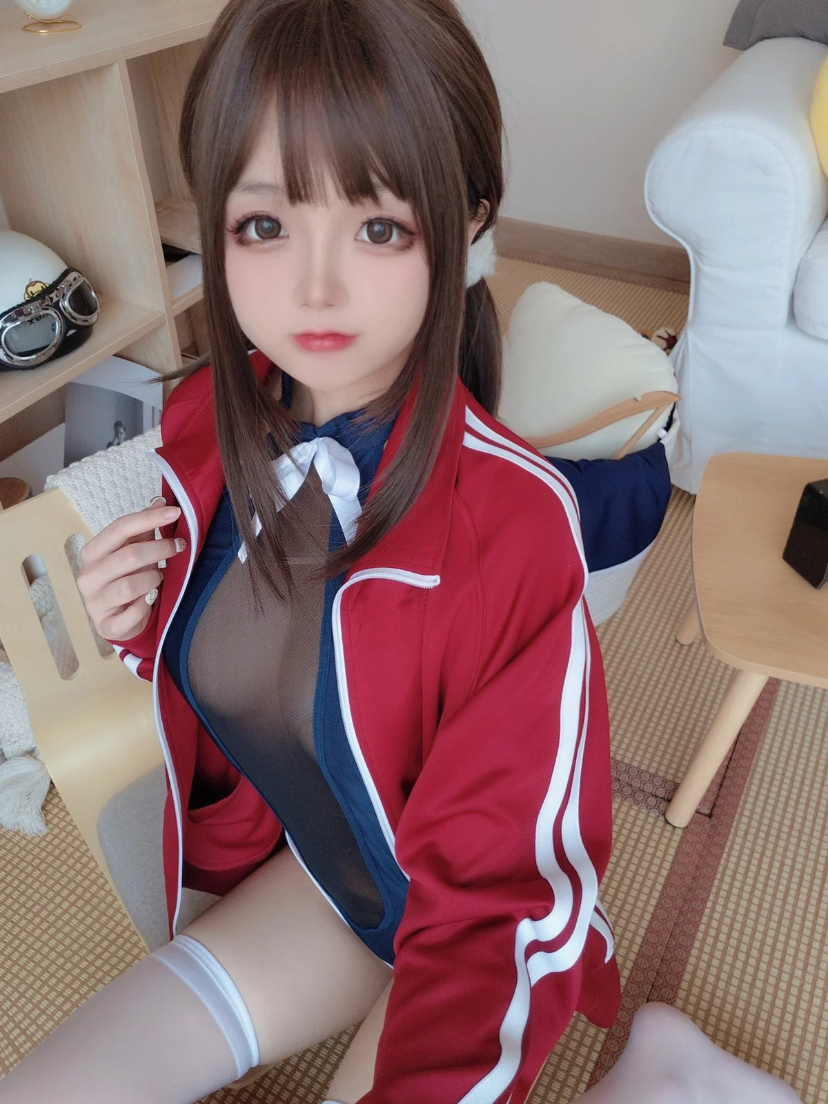 Cosplay美女日奈娇网纱死库水主题性感死库水配超薄黑丝秀惹火身材诱惑写真156P