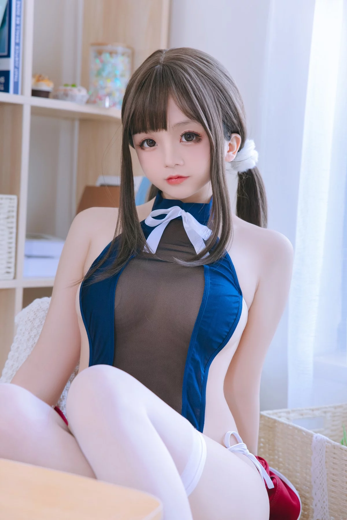 Cosplay美女日奈娇网纱死库水主题性感死库水配超薄黑丝秀惹火身材诱惑写真156P