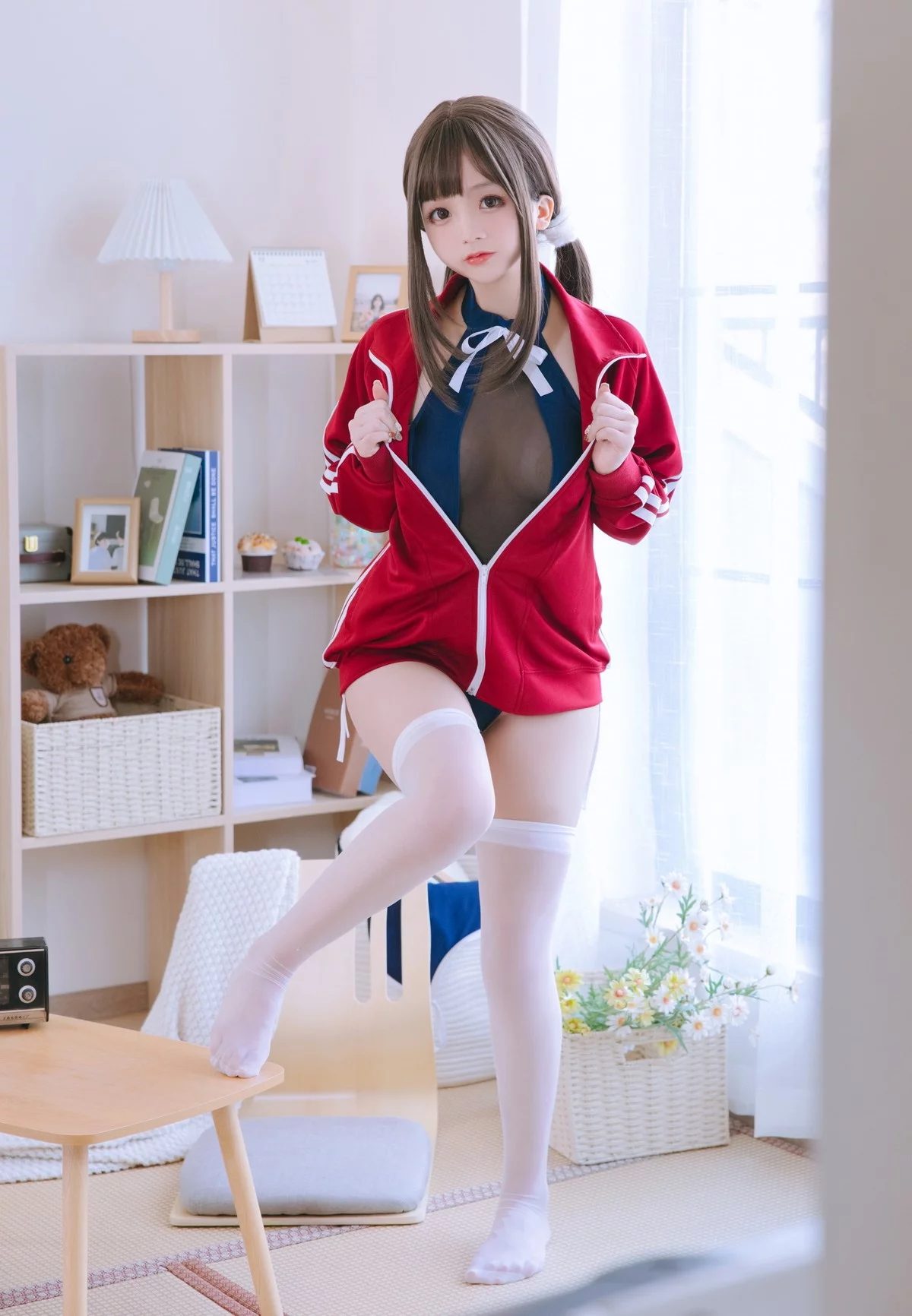 Cosplay美女日奈娇网纱死库水主题性感死库水配超薄黑丝秀惹火身材诱惑写真156P