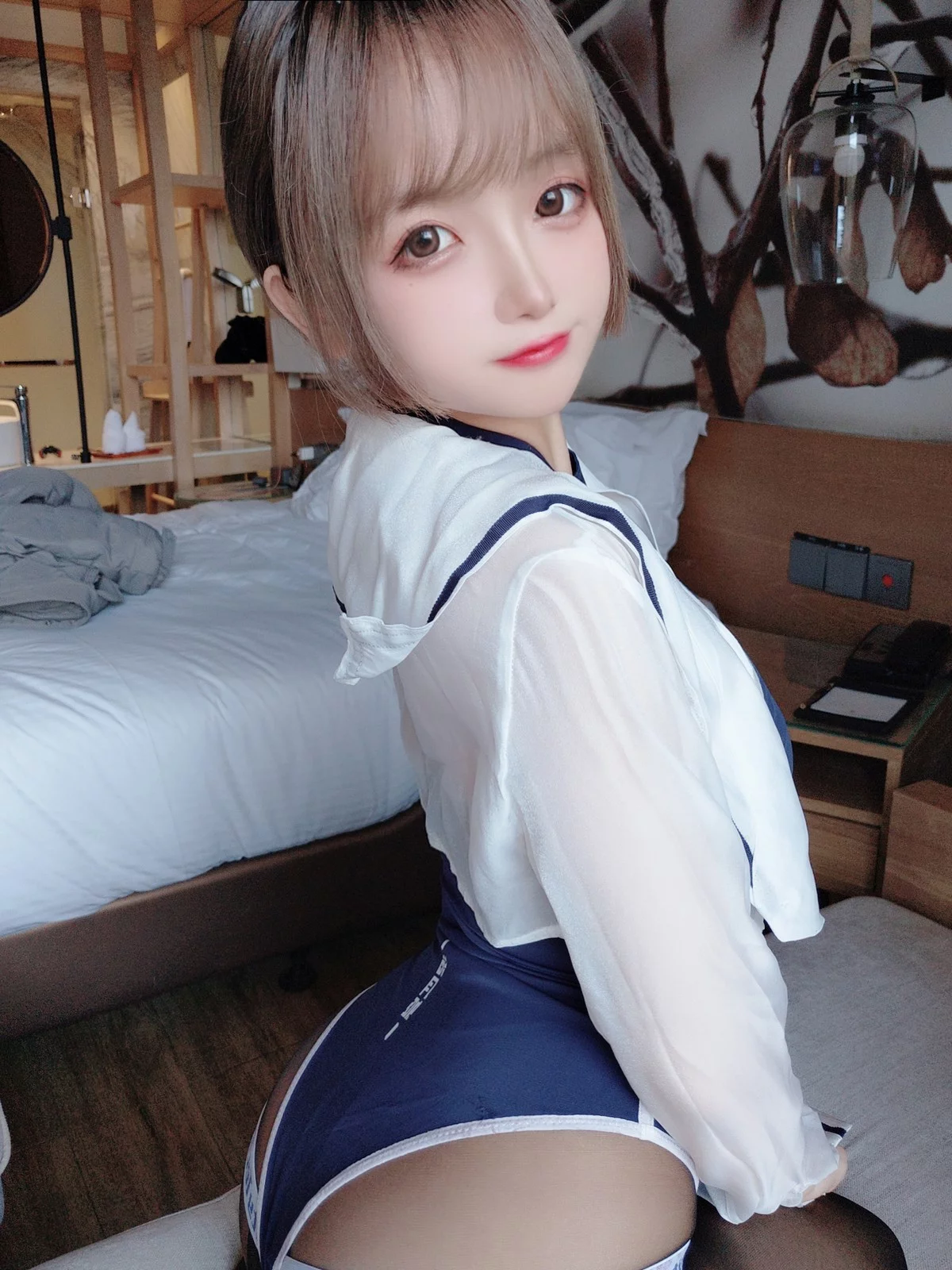 Cosplay美女日奈娇网纱死库水主题性感死库水配超薄黑丝秀惹火身材诱惑写真156P