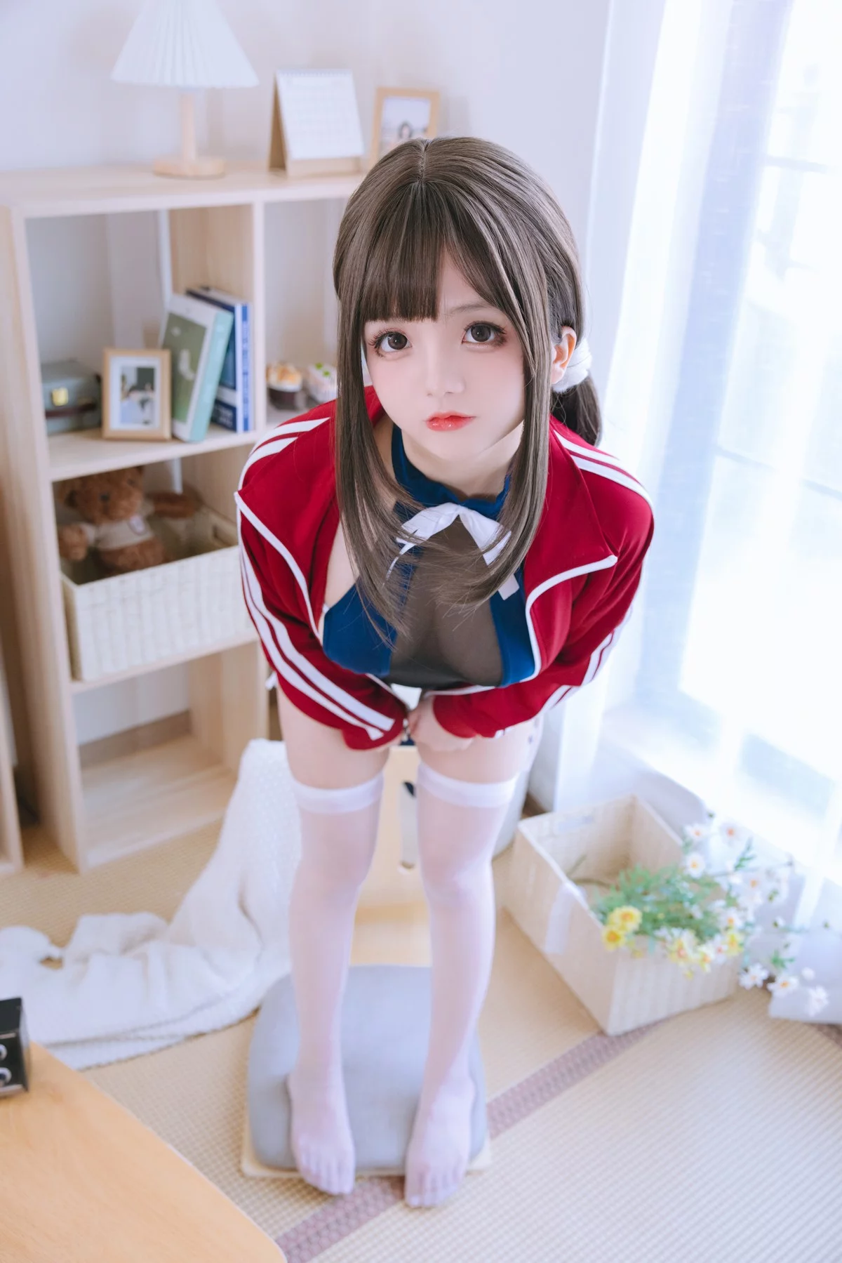 Cosplay美女日奈娇网纱死库水主题性感死库水配超薄黑丝秀惹火身材诱惑写真156P