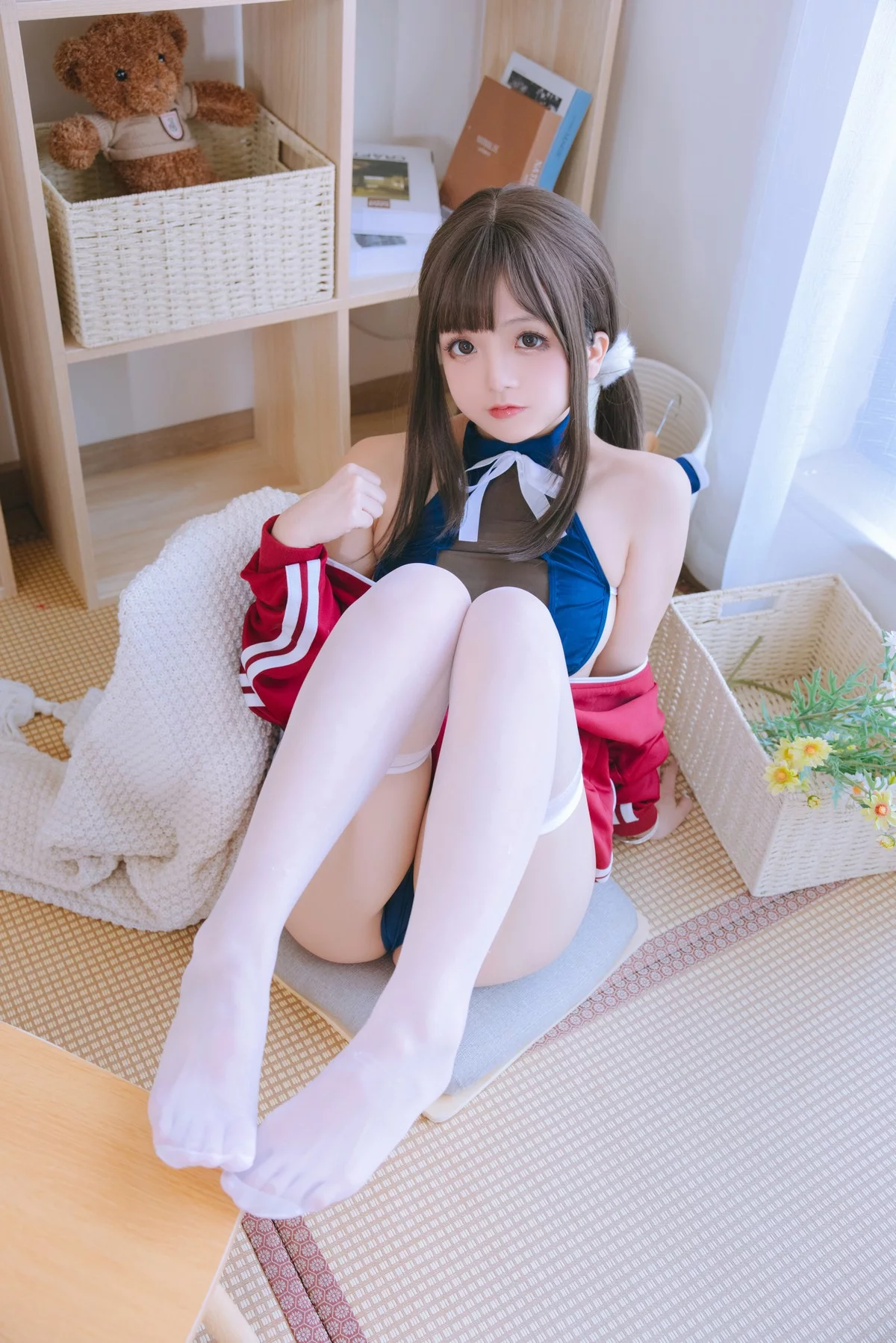 Cosplay美女日奈娇网纱死库水主题性感死库水配超薄黑丝秀惹火身材诱惑写真156P