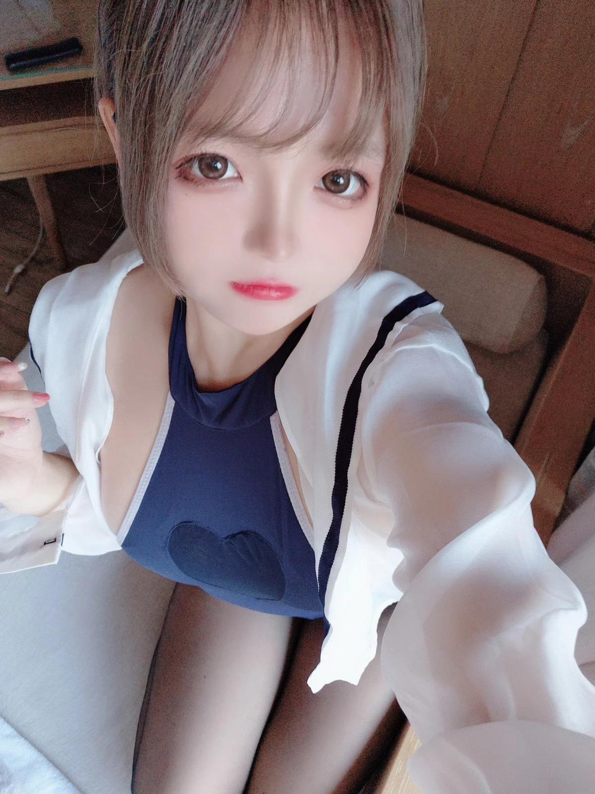 Cosplay美女日奈娇网纱死库水主题性感死库水配超薄黑丝秀惹火身材诱惑写真156P