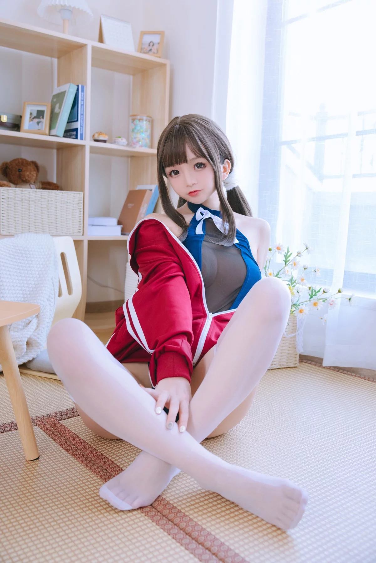 Cosplay美女日奈娇网纱死库水主题性感死库水配超薄黑丝秀惹火身材诱惑写真156P