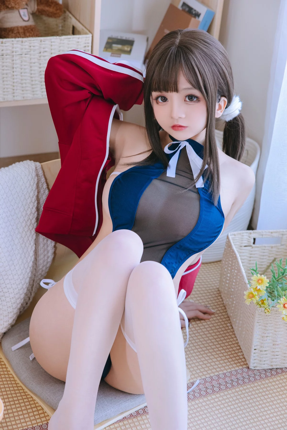Cosplay美女日奈娇网纱死库水主题性感死库水配超薄黑丝秀惹火身材诱惑写真156P