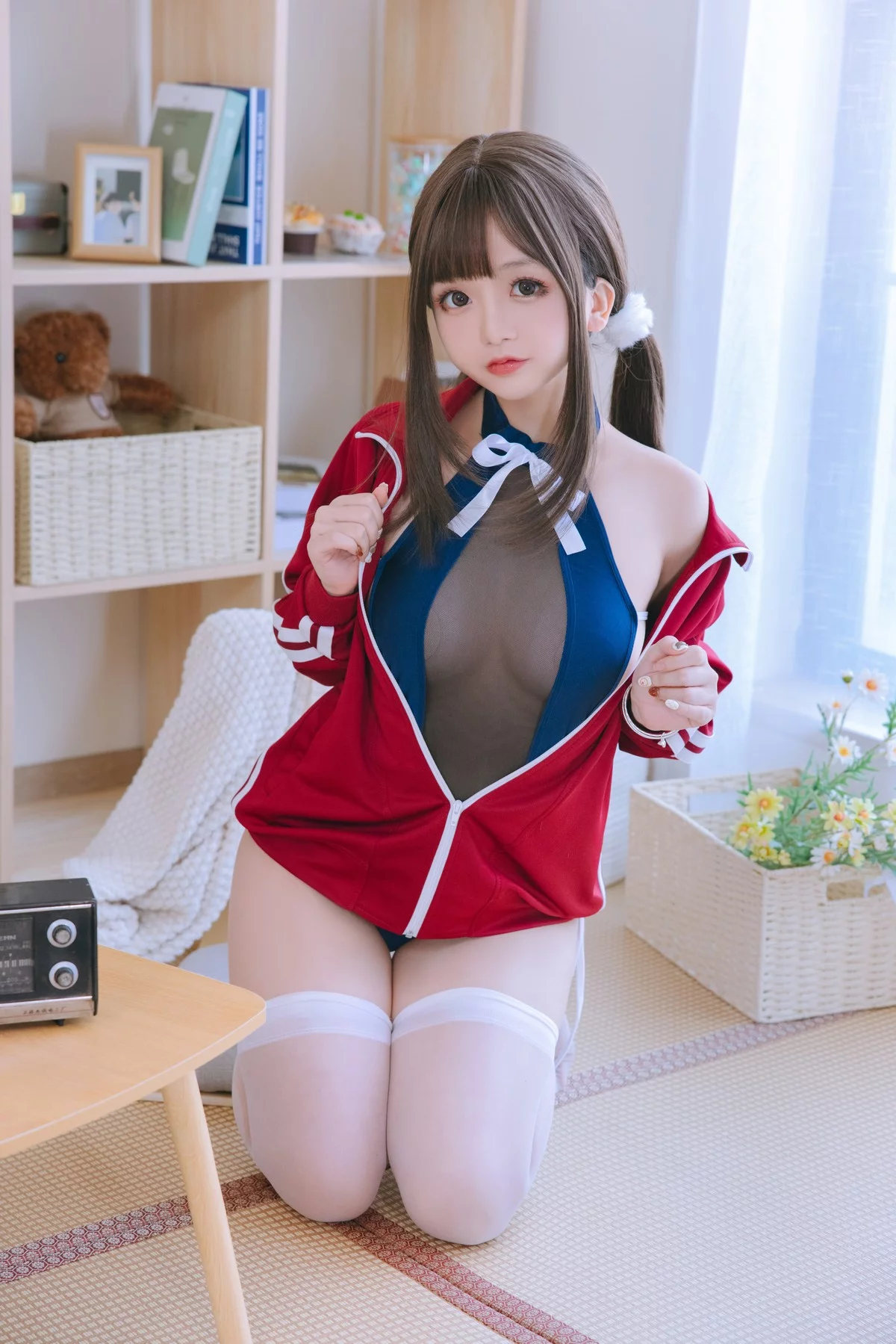 Cosplay美女日奈娇网纱死库水主题性感死库水配超薄黑丝秀惹火身材诱惑写真156P