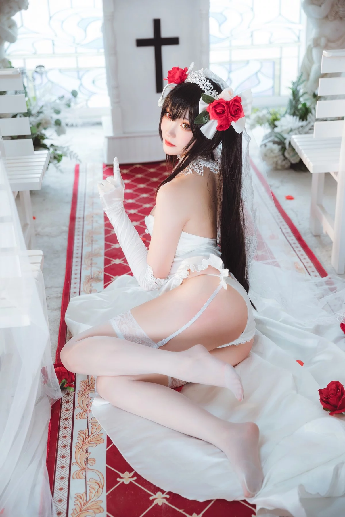 Coser美女瓜希酱时崎狂三主题私房性感多套服饰秀翘臀美腿迷人诱惑写真156P