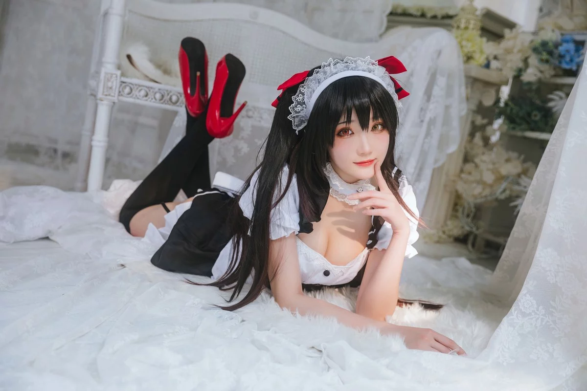 Coser美女瓜希酱时崎狂三主题私房性感多套服饰秀翘臀美腿迷人诱惑写真156P