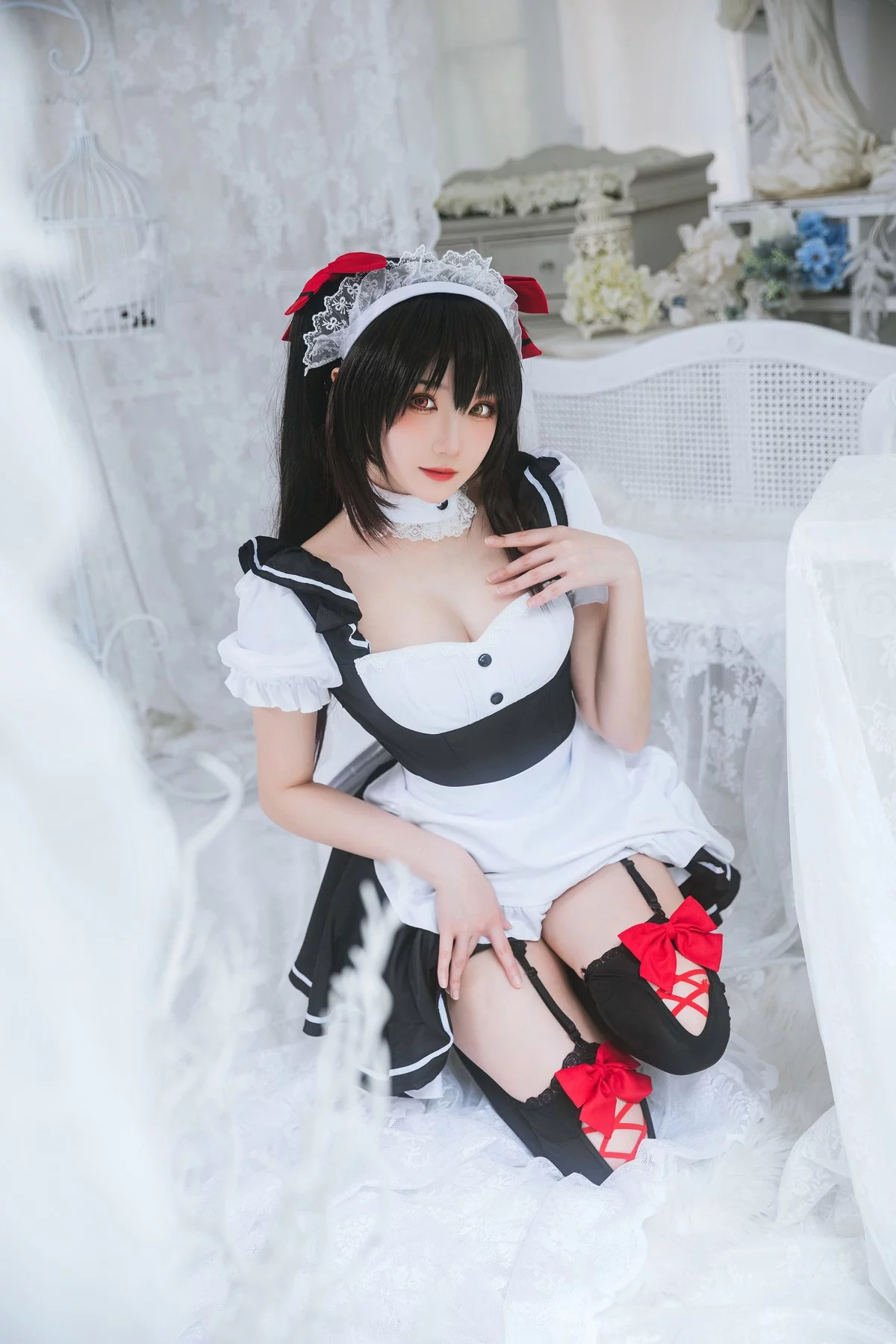 Coser美女瓜希酱时崎狂三主题私房性感多套服饰秀翘臀美腿迷人诱惑写真156P