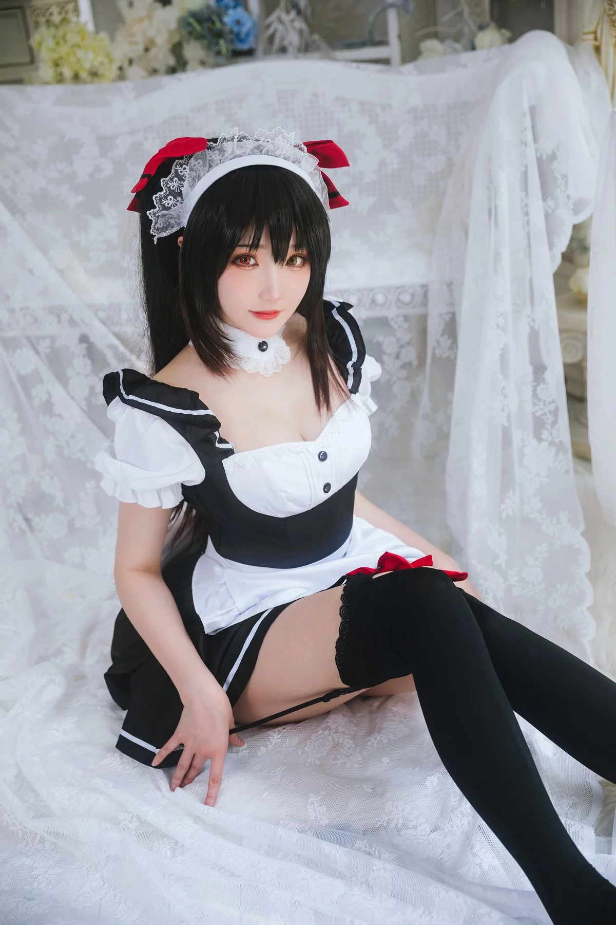 Coser美女瓜希酱时崎狂三主题私房性感多套服饰秀翘臀美腿迷人诱惑写真156P