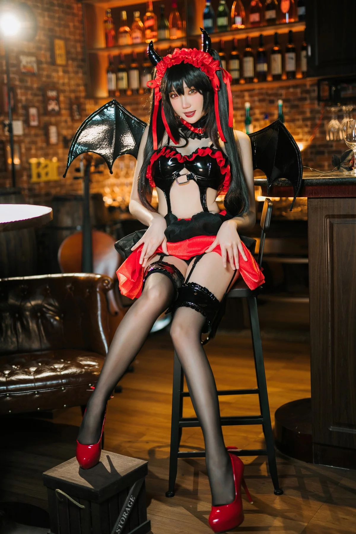 Coser美女瓜希酱时崎狂三主题私房性感多套服饰秀翘臀美腿迷人诱惑写真156P