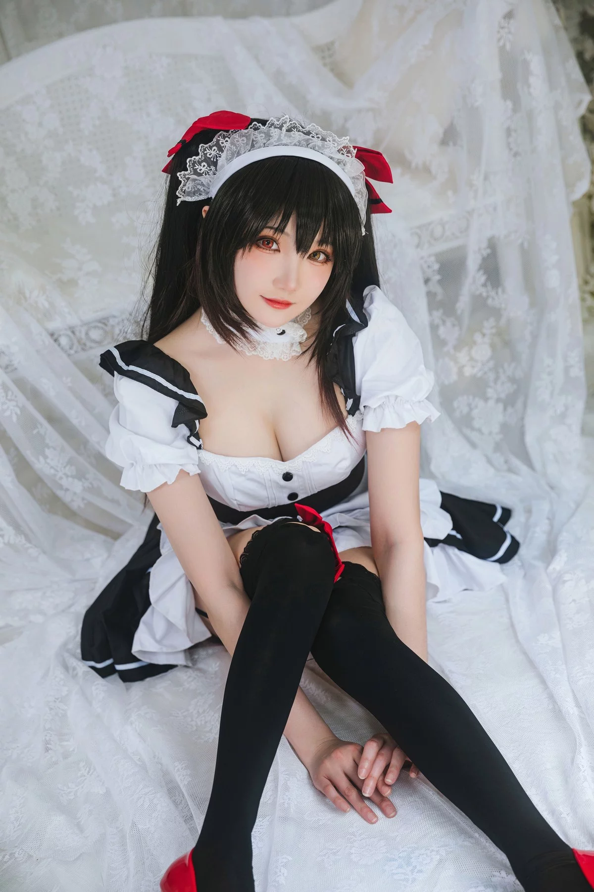 Coser美女瓜希酱时崎狂三主题私房性感多套服饰秀翘臀美腿迷人诱惑写真156P