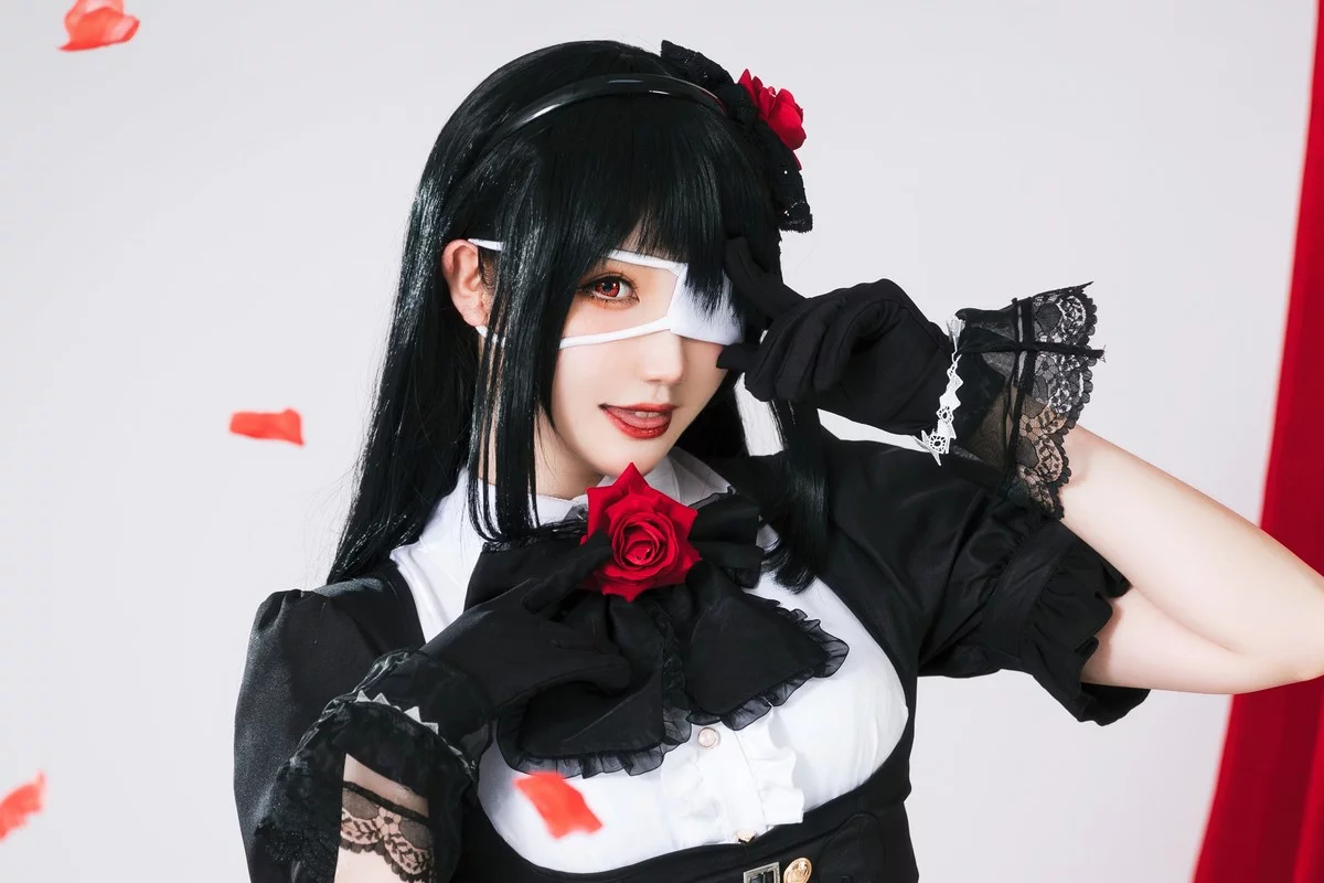 Coser美女瓜希酱时崎狂三主题私房性感多套服饰秀翘臀美腿迷人诱惑写真156P