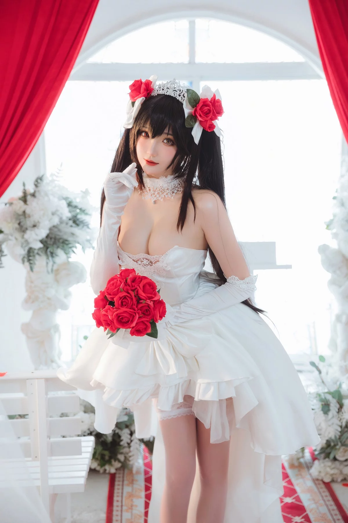 Coser美女瓜希酱时崎狂三主题私房性感多套服饰秀翘臀美腿迷人诱惑写真156P