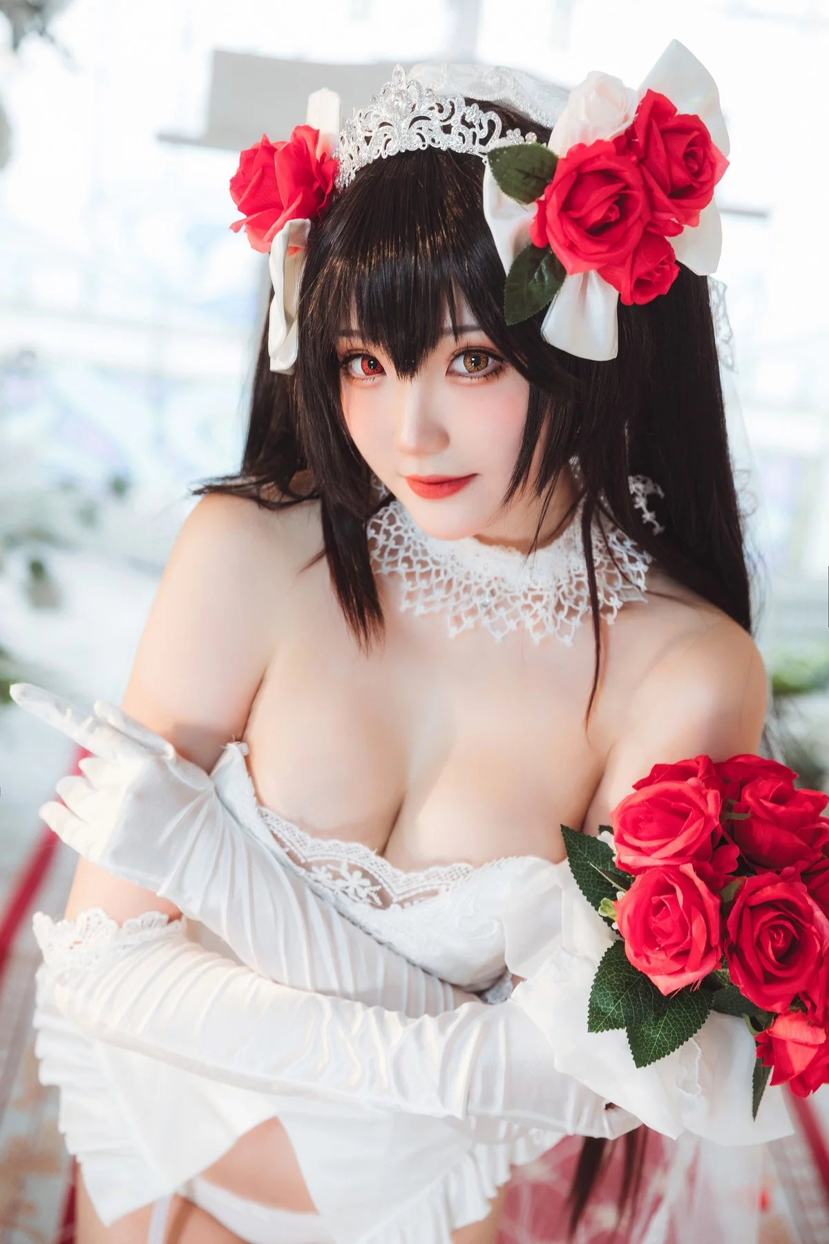 Coser美女瓜希酱时崎狂三主题私房性感多套服饰秀翘臀美腿迷人诱惑写真156P
