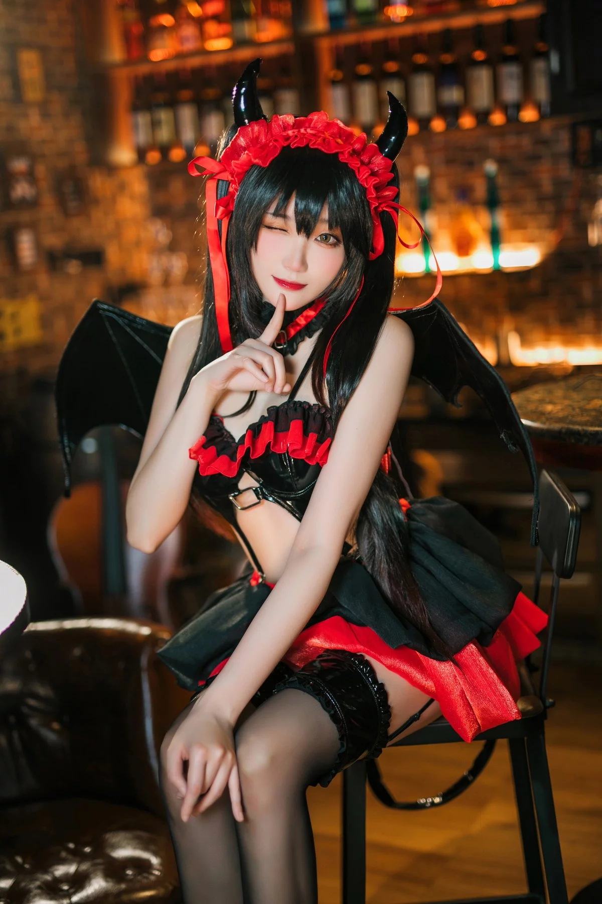 Coser美女瓜希酱时崎狂三主题私房性感多套服饰秀翘臀美腿迷人诱惑写真156P