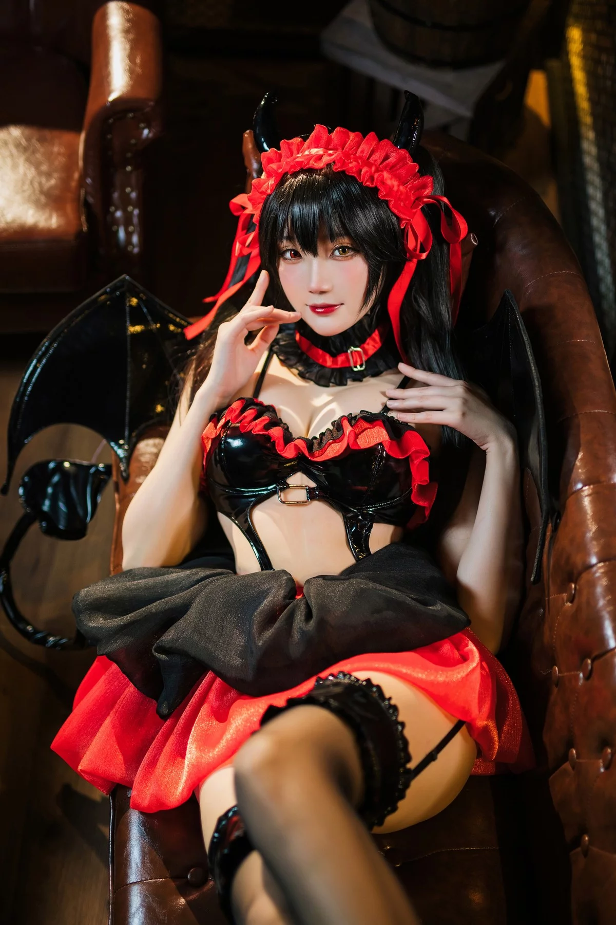 Coser美女瓜希酱时崎狂三主题私房性感多套服饰秀翘臀美腿迷人诱惑写真156P