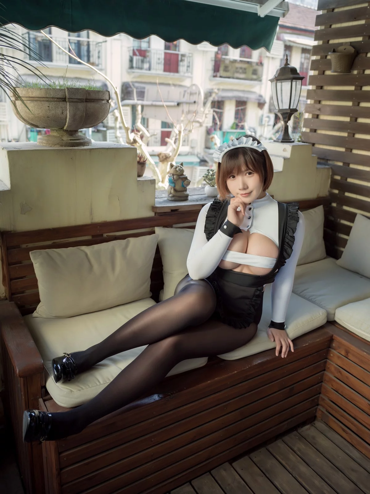 微博妹子麻花麻花酱女仆系列主题私房性感多套女仆装秀丰满身材惹火诱惑写真67P