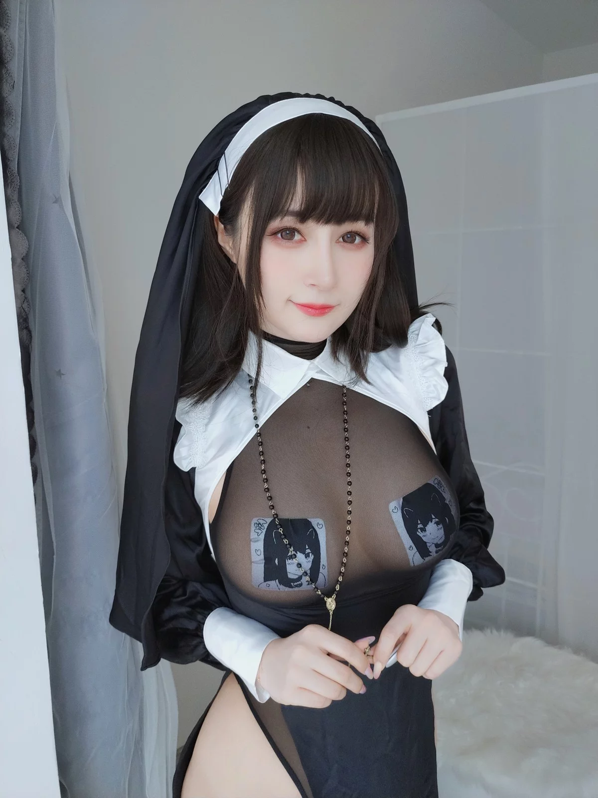 Coser小姐姐白银2023年02月合集性感黑色薄透修女服秀丰满身材迷人诱惑写真276P