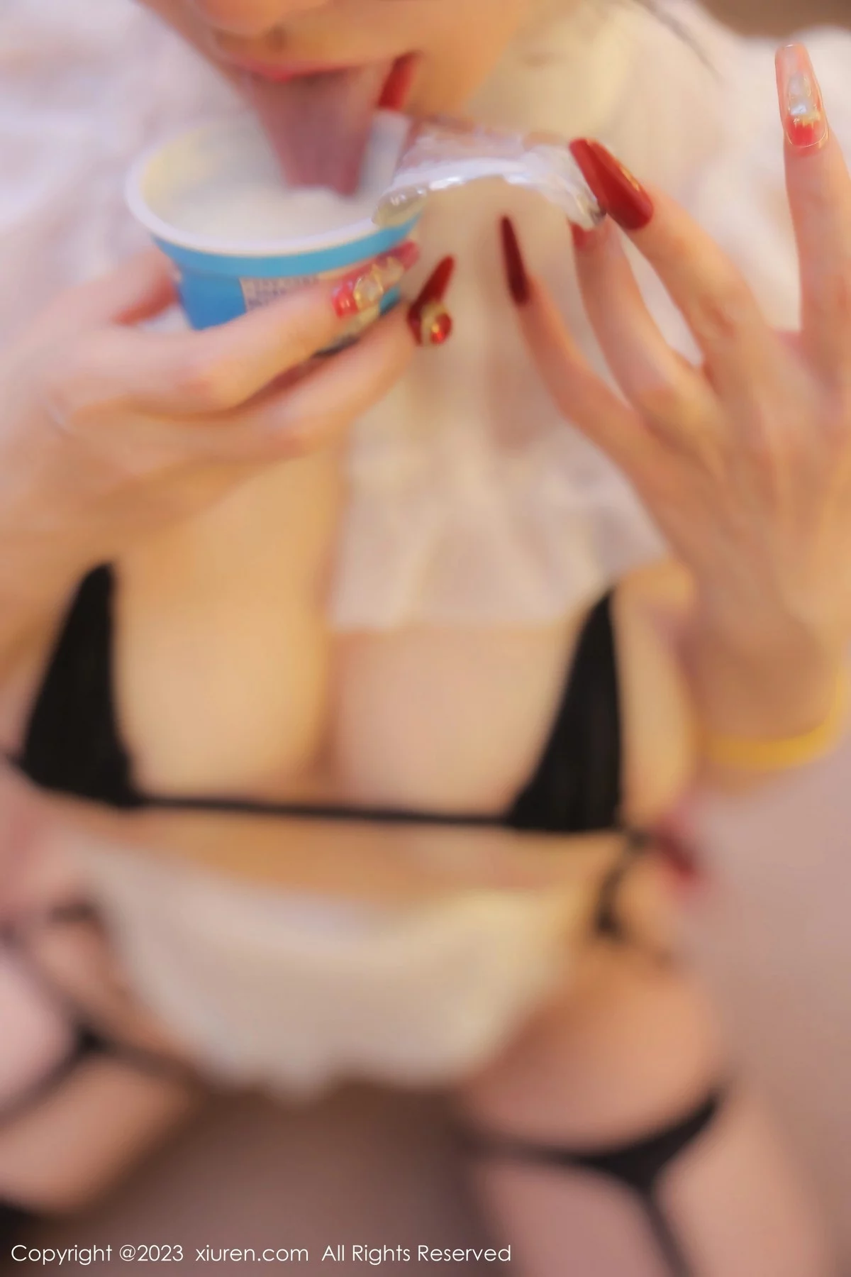 XiuRen第6535期_模特潘娇娇蕾丝女仆装露性感黑色情趣内衣秀巨乳肥臀诱惑写真80P