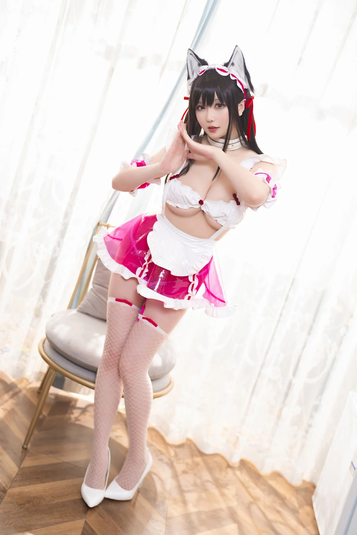 Coser小姐姐星之迟迟催眠妹妹主题私房性感服饰下白色内衣秀丰满身材诱惑写真179P