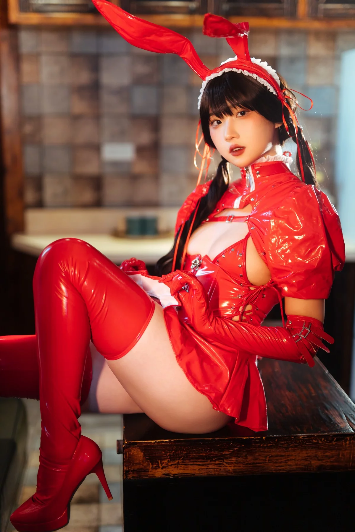 Corer美女瓦斯塔亚小龙虾兔女郎主题私房性感兔女郎服饰系列秀完美身材诱惑写真134P