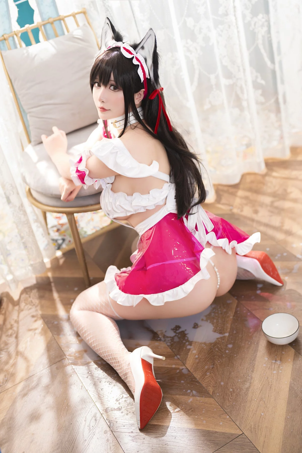 Coser小姐姐星之迟迟催眠妹妹主题私房性感服饰下白色内衣秀丰满身材诱惑写真179P