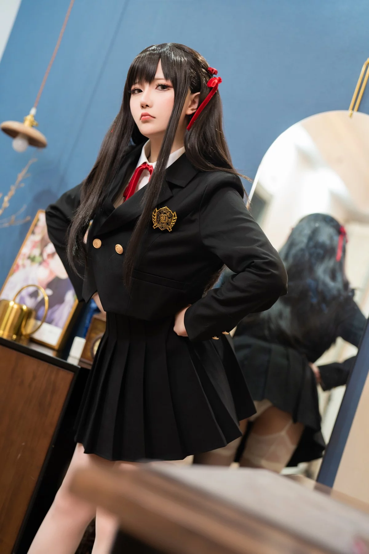 Coser小姐姐星之迟迟催眠妹妹主题私房性感服饰下白色内衣秀丰满身材诱惑写真179P