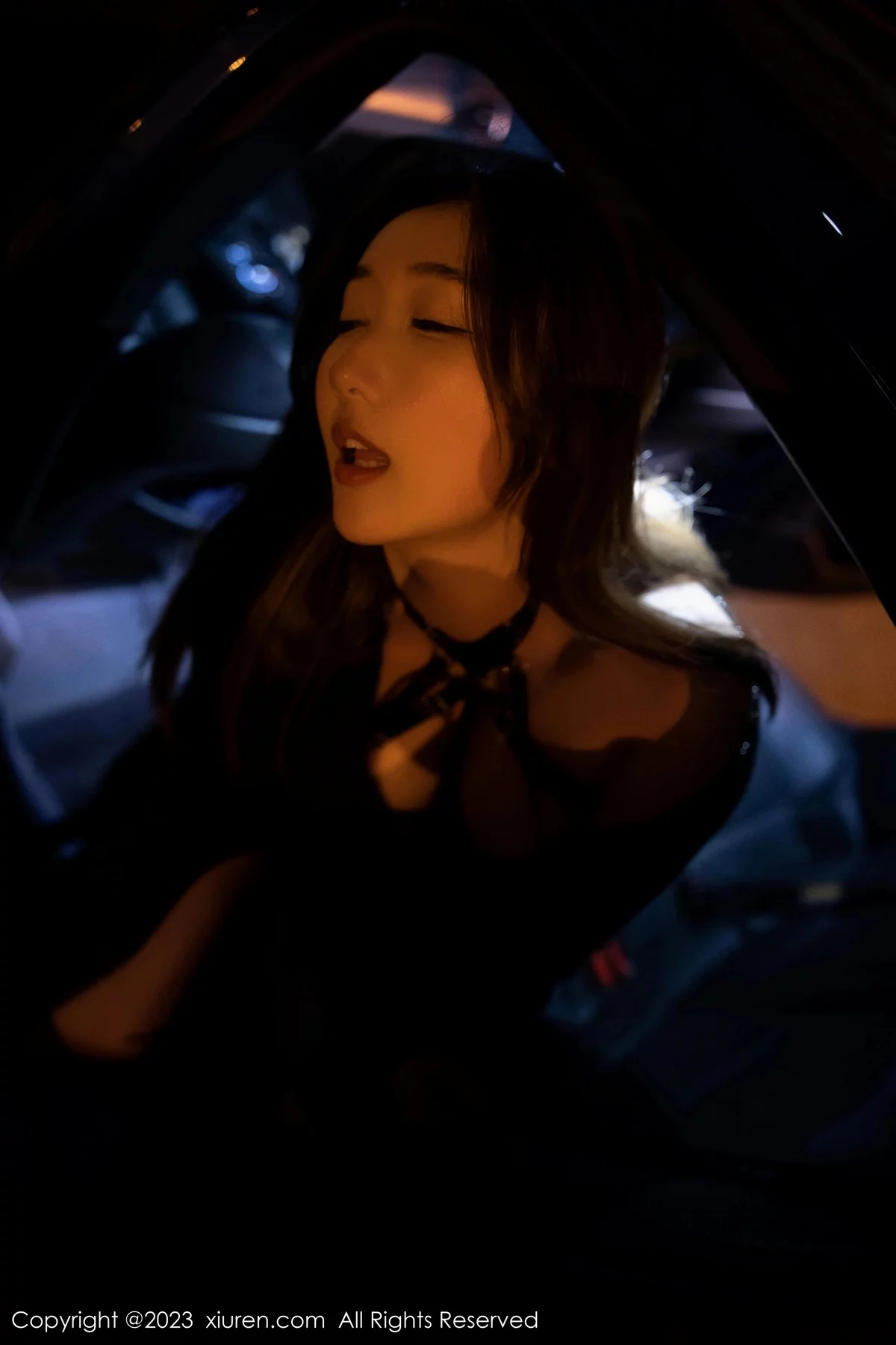 XiuRen第6650期_模特江真真性感黑色薄透情趣内衣配黑丝吊袜秀惹火身材诱惑写真88P