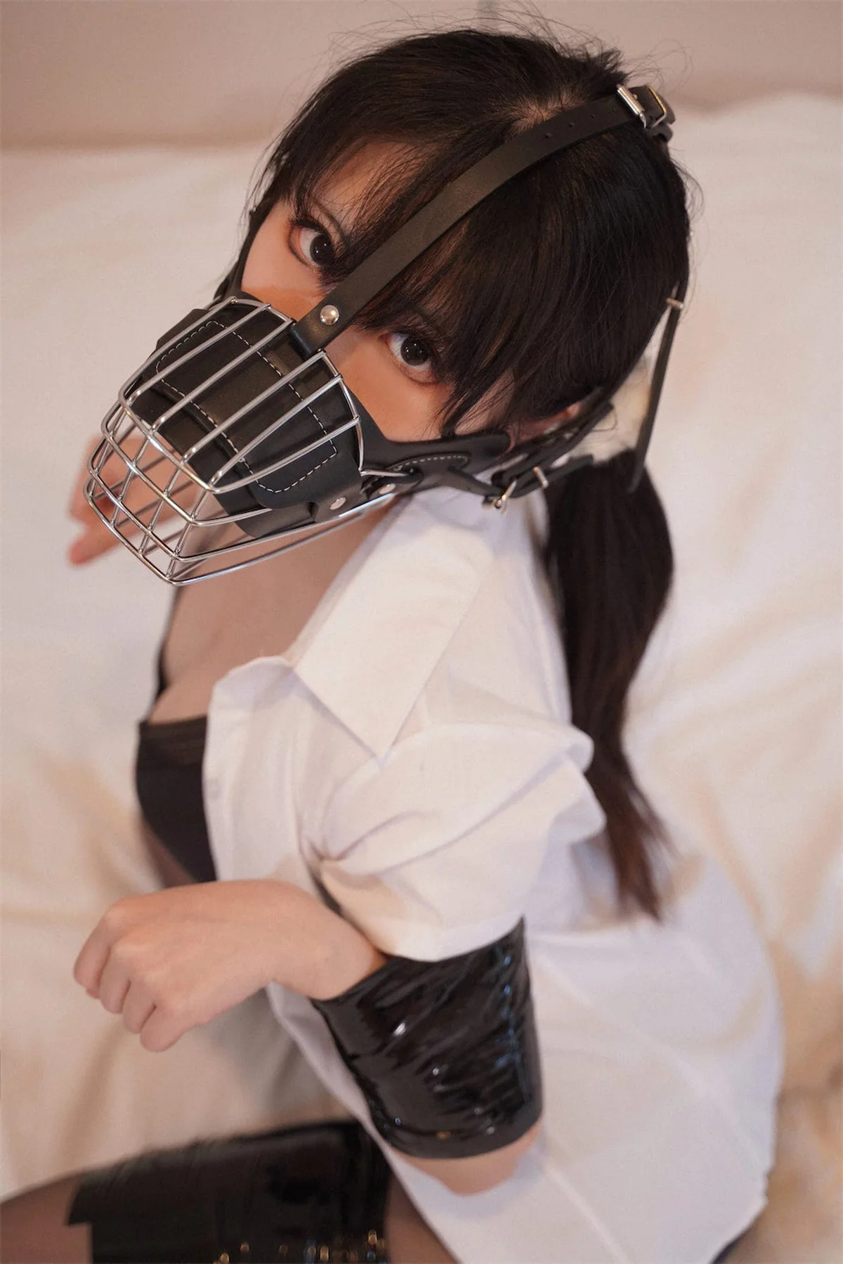 微博美少女虎森森我的妹妹主题性感黑色内衣配超薄黑丝情趣捆绑撩人诱惑写真71P