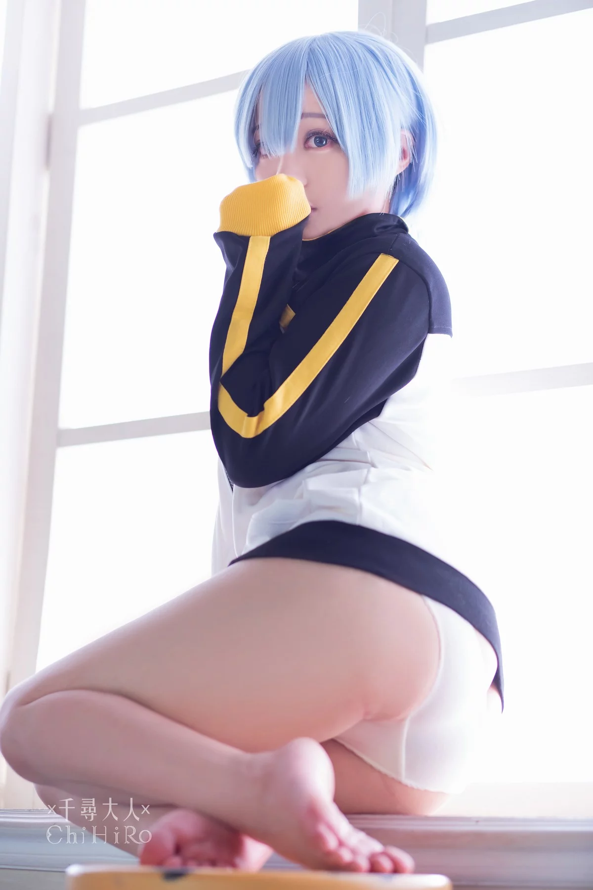 Coser美女叫我千寻大人蕾姆Rem主题私房性感Cos服饰系列秀完美身材诱惑写真70P