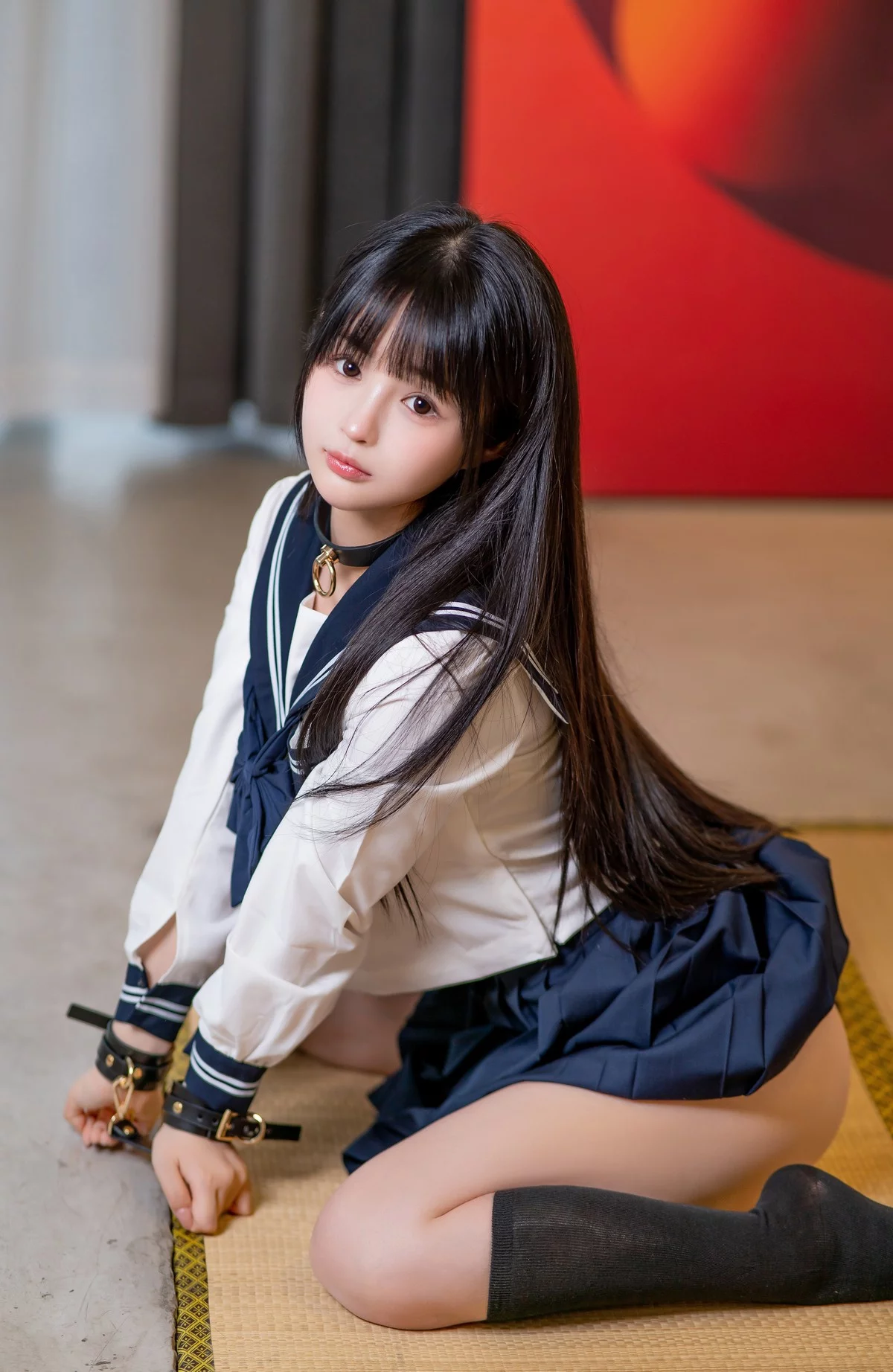 网络美女桜井宁宁JK的秘密主题私房情趣捆绑脱JK短裙露丁字裤秀翘臀诱惑写真33P