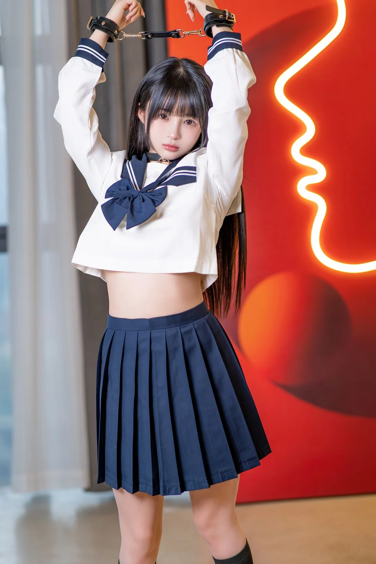 网络美女桜井宁宁JK的秘密主题私房情趣捆绑脱JK短裙露丁字裤秀翘臀诱惑写真33P
