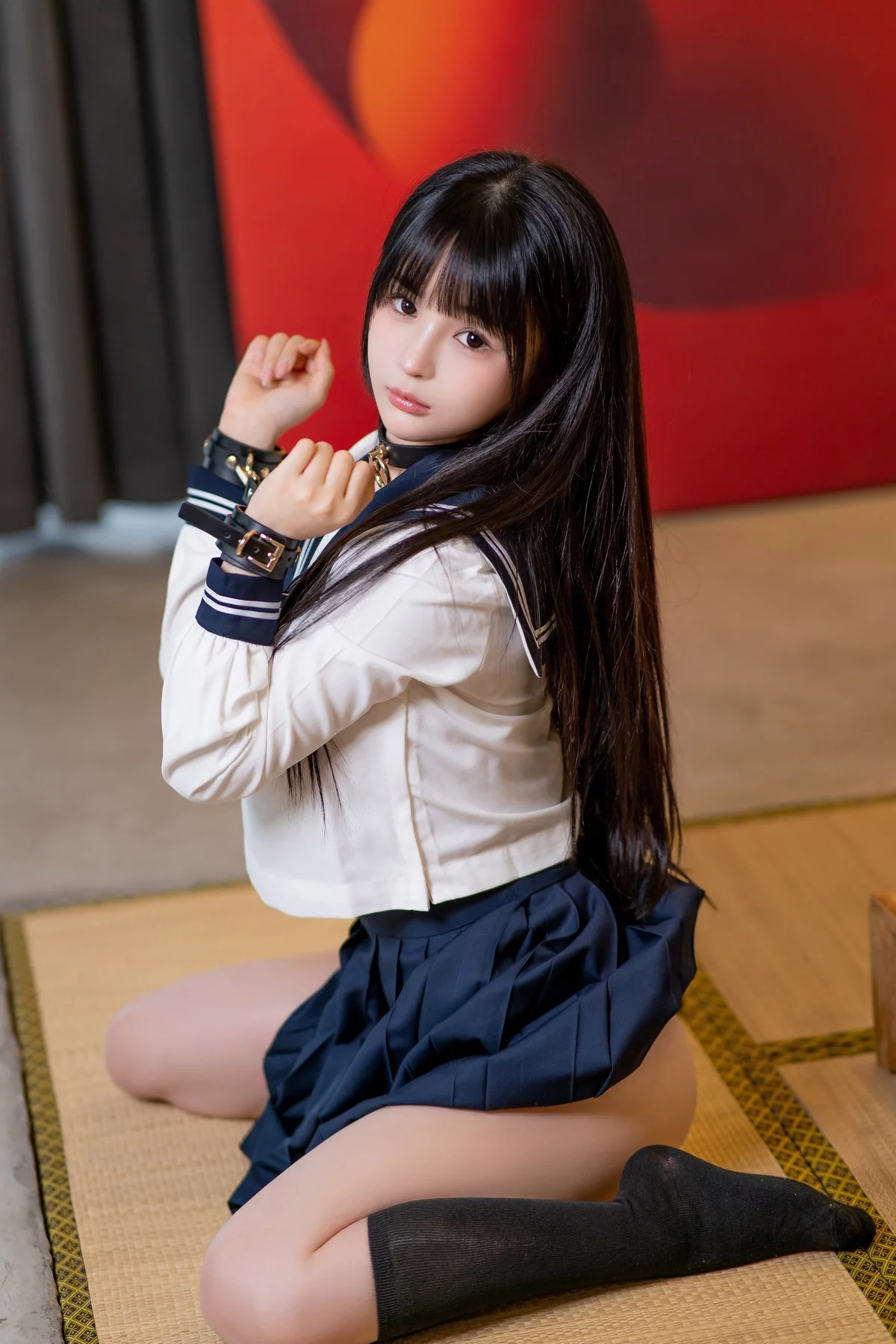 网络美女桜井宁宁JK的秘密主题私房情趣捆绑脱JK短裙露丁字裤秀翘臀诱惑写真33P