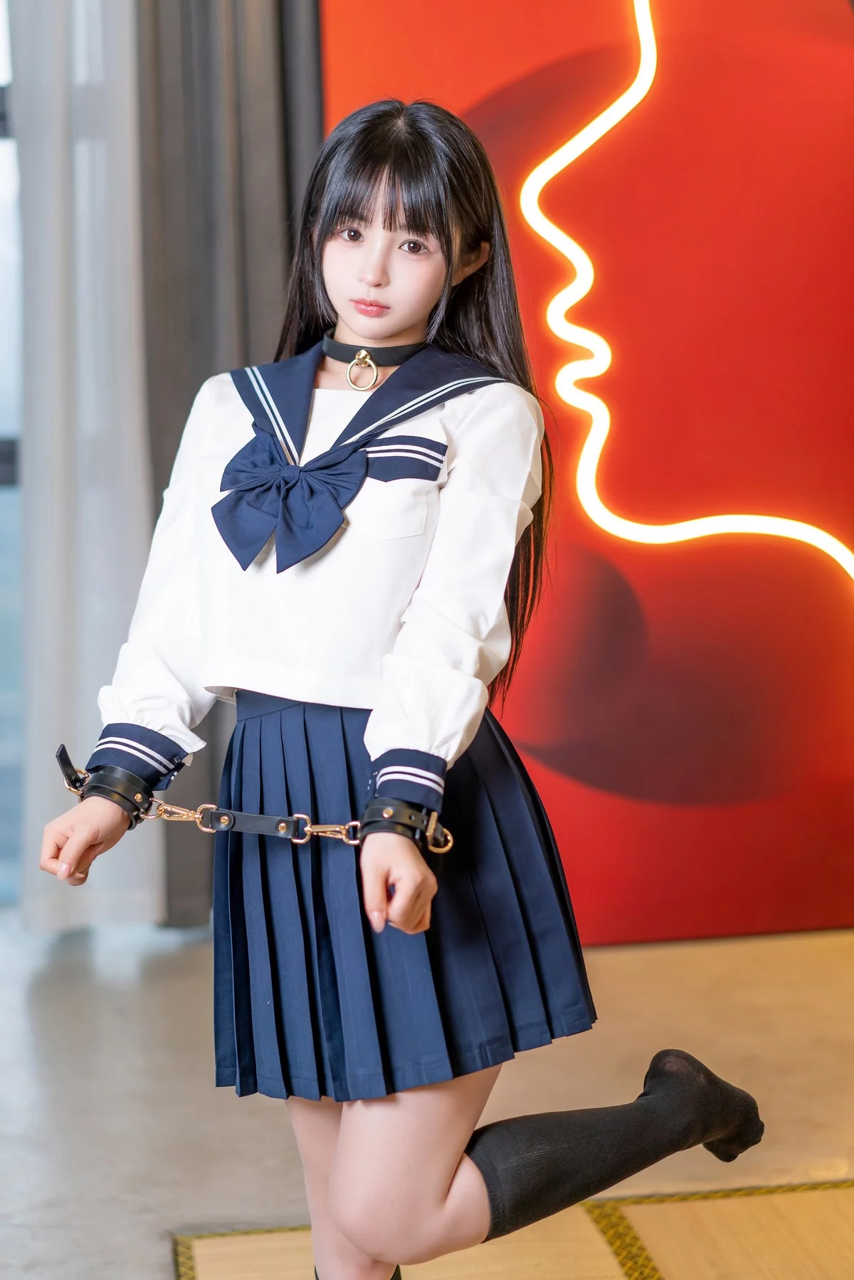 网络美女桜井宁宁JK的秘密主题私房情趣捆绑脱JK短裙露丁字裤秀翘臀诱惑写真33P