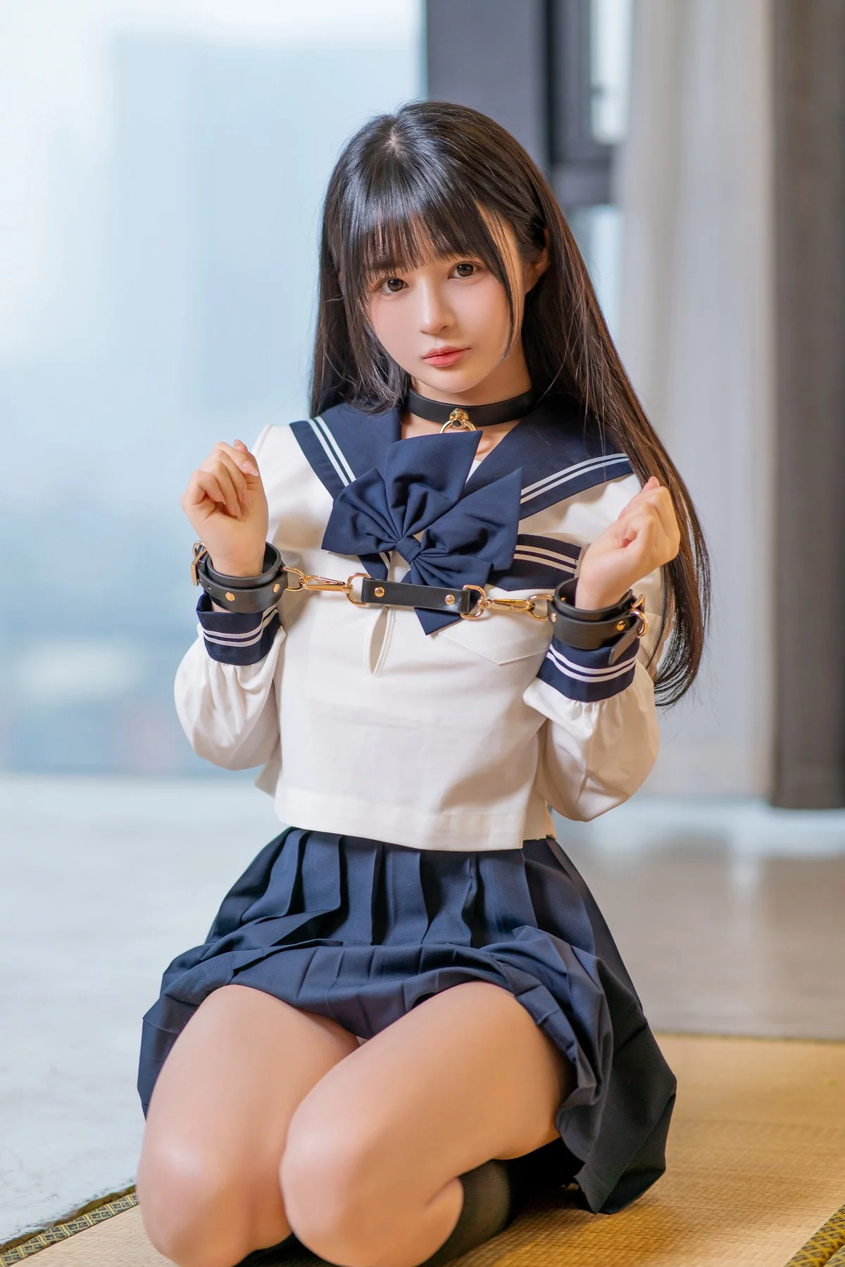 网络美女桜井宁宁JK的秘密主题私房情趣捆绑脱JK短裙露丁字裤秀翘臀诱惑写真33P
