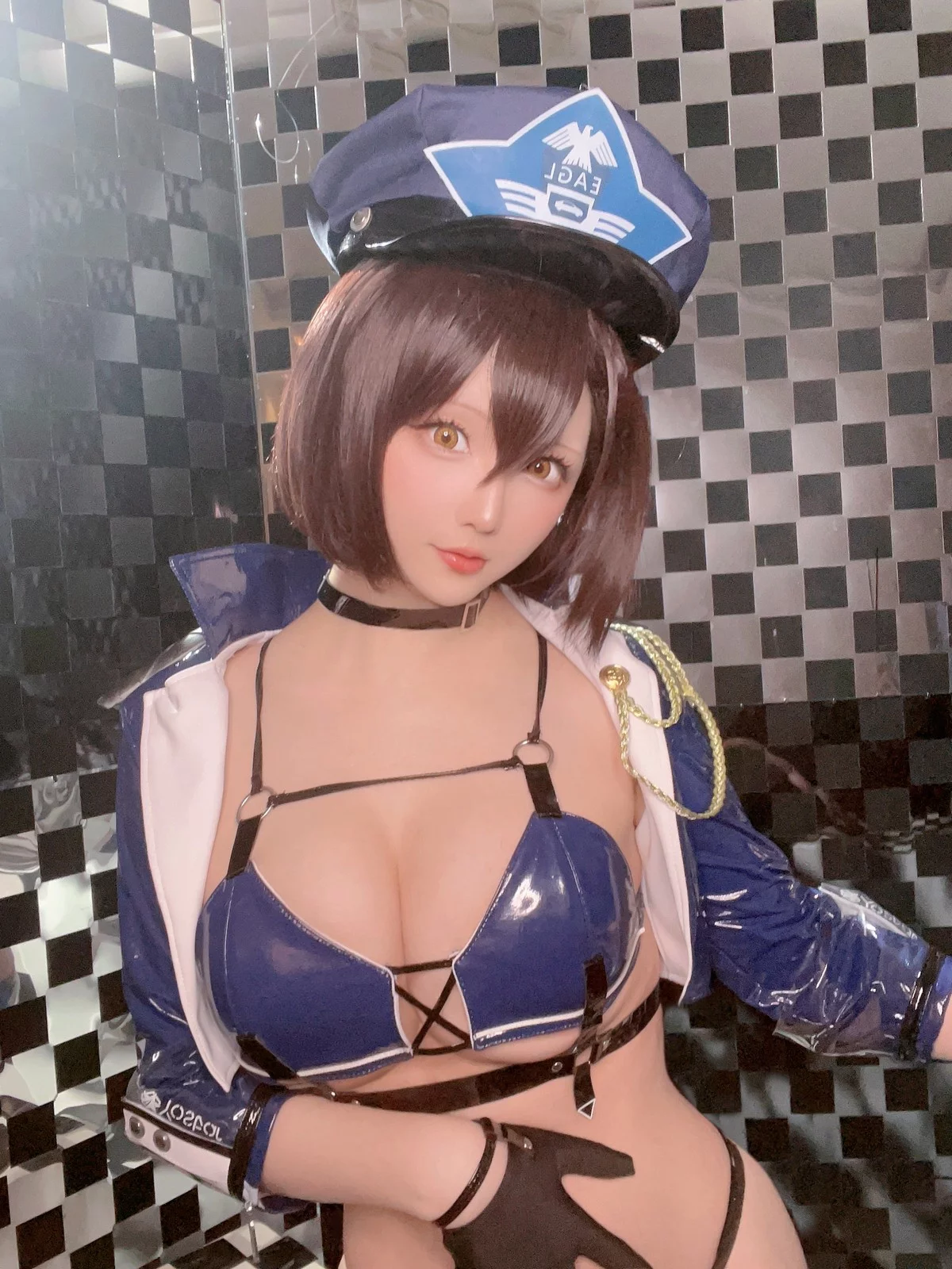 Coser小姐姐星之迟迟巴尔的摩赛车服主题性感赛车女郎服饰秀丰满身材诱惑写真51P